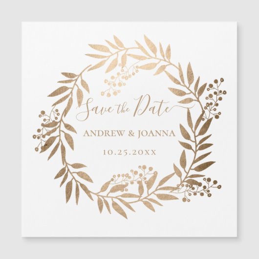 Moderne Elegante Gepersonaliseerde Gouden Monogram (Voorkant)