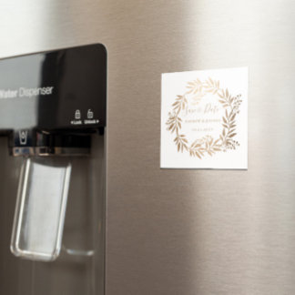 Moderne Elegante Gepersonaliseerde Gouden Monogram