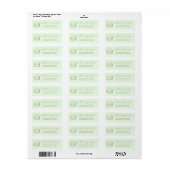 Moderne Elegante Gepersonaliseerde Gouden Monogram Etiket (Full Sheet)