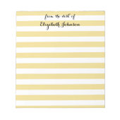 Moderne Elegante Gepersonaliseerde School Onderwij Notitieblok (Voorkant)