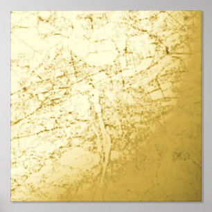 Moderne Elegante Geschenkkaart van Praag, Tsjechië Folie Afdrukken