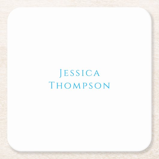 Moderne Elegante Gewone Eenvoudige Professionele N Kartonnen Onderzetters (Voorkant)