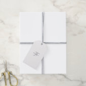 Moderne Elegante Gewone Professionele Monogram Cadeaulabel (Met Touw)