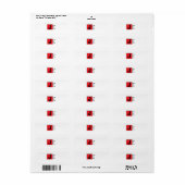 Moderne Elegante Gewone Professionele Monogram Etiket (Full Sheet)