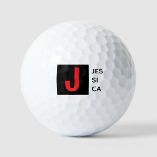 Moderne Elegante Gewone Professionele Monogram Golfballen