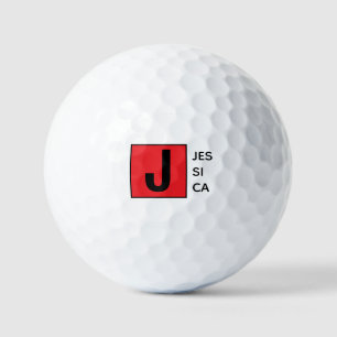 Moderne Elegante Gewone Professionele Monogram Golfballen