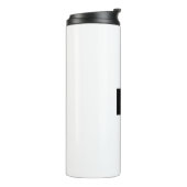 Moderne Elegante Gewone Professionele Monogram Thermosbeker (Gedraaid links)