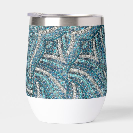 Moderne Elegante Girly Turquoise Swirl Custom Name (Rechts)