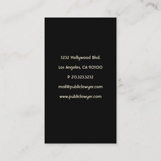 Moderne Elegante Gitaarmuzikant Visitekaartje (Achterkant)