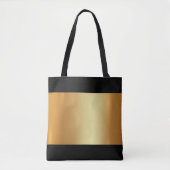 Moderne Elegante Glam Gouden Licht en Schaduwgoude Tote Bag (Voorkant)