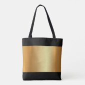Moderne Elegante Glam Gouden Licht en Schaduwgoude Tote Bag (Achterkant)