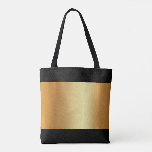 Moderne Elegante Glam Gouden Licht en Schaduwgoude Tote Bag (Achterkant)