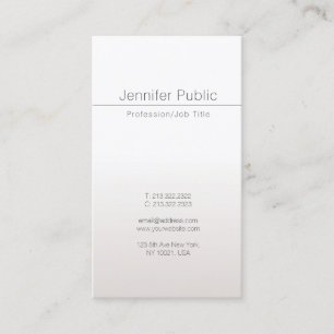 Moderne Elegante Glamour Faux Zilver Trendy Luxe Visitekaartje