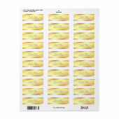 Moderne Elegante Glamour Goud Handgeschreven Naam Etiket (Full Sheet)