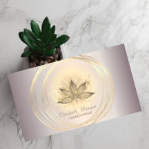 Moderne Elegante Glans Gouden Cirkels Lotus