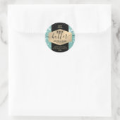 Moderne elegante glans script body butter label (Tas)