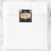 Moderne elegante glans script body butter label (Tas)