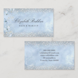Moderne Elegante Glitter Beauty Salon Visitekaartje