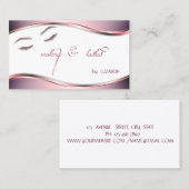 Moderne, elegante glitter Lashes Visitekaartje (Voorkant / Achterkant)