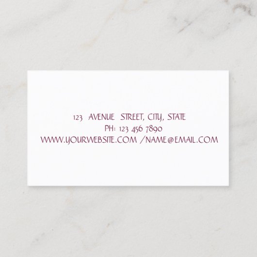 Moderne, elegante glitter Lashes Visitekaartje (Achterkant)