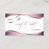 Moderne, elegante glitter Lashes Visitekaartje (Voorkant)