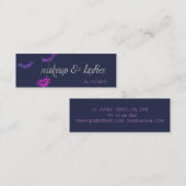 Moderne elegante glitter lips, as, Makeup Mini Visitekaartje (Voorkant / Achterkant)