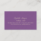Moderne Elegante Glitterige Lippen Loyalty Card (Achterkant)