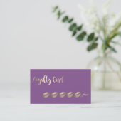 Moderne Elegante Glitterige Lippen Loyalty Card (Staand voorkant)