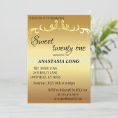 Moderne, elegante Gold Glitter Save the Date (Staand voorkant)