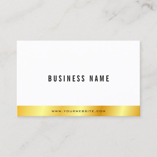 Moderne, elegante Gold look op maat Visitekaartje (Voorkant)