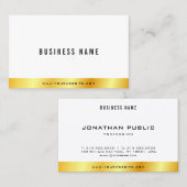 Moderne, elegante Gold look op maat Visitekaartje (Voorkant / Achterkant)