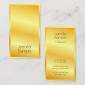 Moderne, elegante Gold look Professional-Sjabloon Visitekaartje (Voorkant / Achterkant)