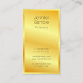 Moderne, elegante Gold look Professional-Sjabloon Visitekaartje (Achterkant)