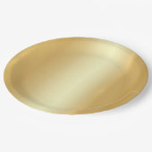 Moderne, elegante Gold look ziet er eenvoudig uit  Papieren Bordje (Gekanteld)