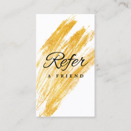 Moderne elegante golfglitter aanbevelingskaartje