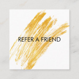 Moderne elegante golfglitter aanbevelingskaartje