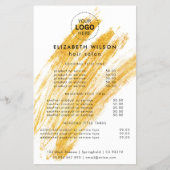 Moderne elegante golfglitter flyer (Voorkant)