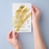 Moderne elegante golfglitter flyer (Hand)