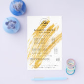 Moderne elegante golfglitter flyer (Enkel)