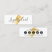 Moderne elegante golfglitter klantenkaartje (Voorkant / Achterkant)