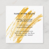 Moderne elegante golfglitter kortingskaartje (Achterkant)