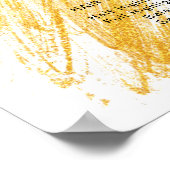 Moderne elegante golfglitter poster (Hoek)