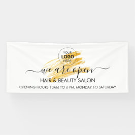 Moderne elegante golfglitter spandoek