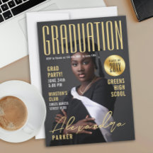 Moderne Elegante Gouden Afstudeerklas Foto