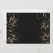 Moderne Elegante Gouden Botanische Huwelijk Kaart (Achterkant)