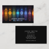 Moderne Elegante Gouden Chakra Spirituele Energie  Visitekaartje (Voorkant / Achterkant)