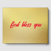 Moderne Elegante Gouden Diamant Aangepaste Bruilof Gastenboek (Achterkant)