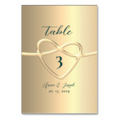 Moderne Elegante Gouden Folie Bruiloft Kaart (Voorkant)