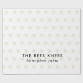 Moderne & Elegante Gouden Imker Cadeaupapier (Vlak)