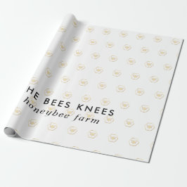 Moderne & Elegante Gouden Imker Cadeaupapier